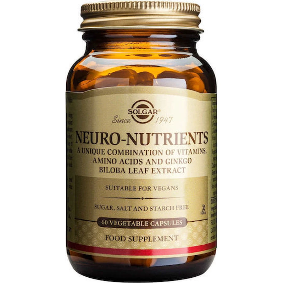 Solgar Neuro Nutrients 60 Herbal Capsules Unflavoured