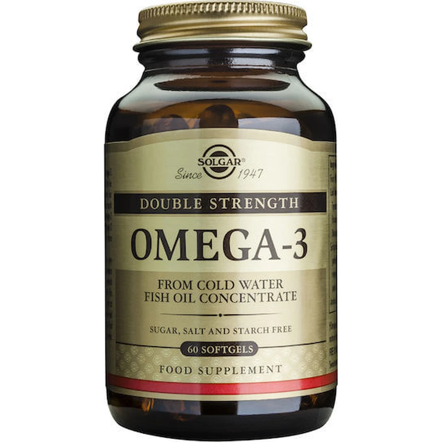Solgar Double Strength Omega 3 Fischöl 60 Weichkapseln Unflavoured