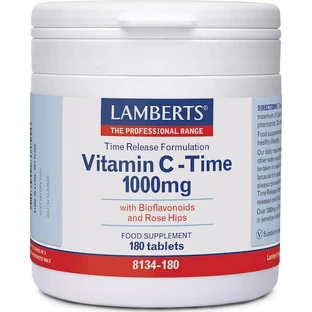 Lamberts Vitamin C Time Vitamin for Immune Support, Skin & Antioxidant Action 1000mg 180 Tablets