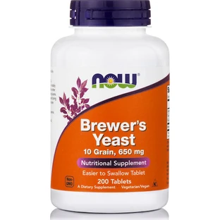 Now Foods Levure de bière 650mg 200 fichiers