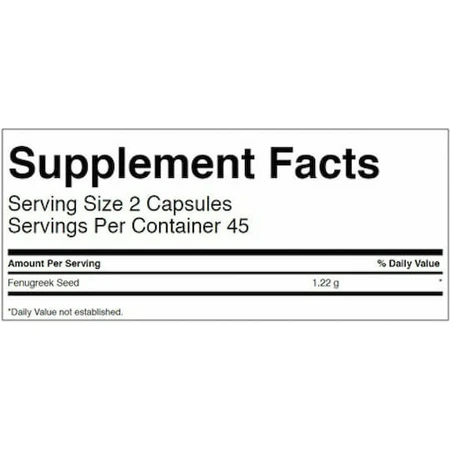 Swanson Fenegriekzaad 610mg 90 caps