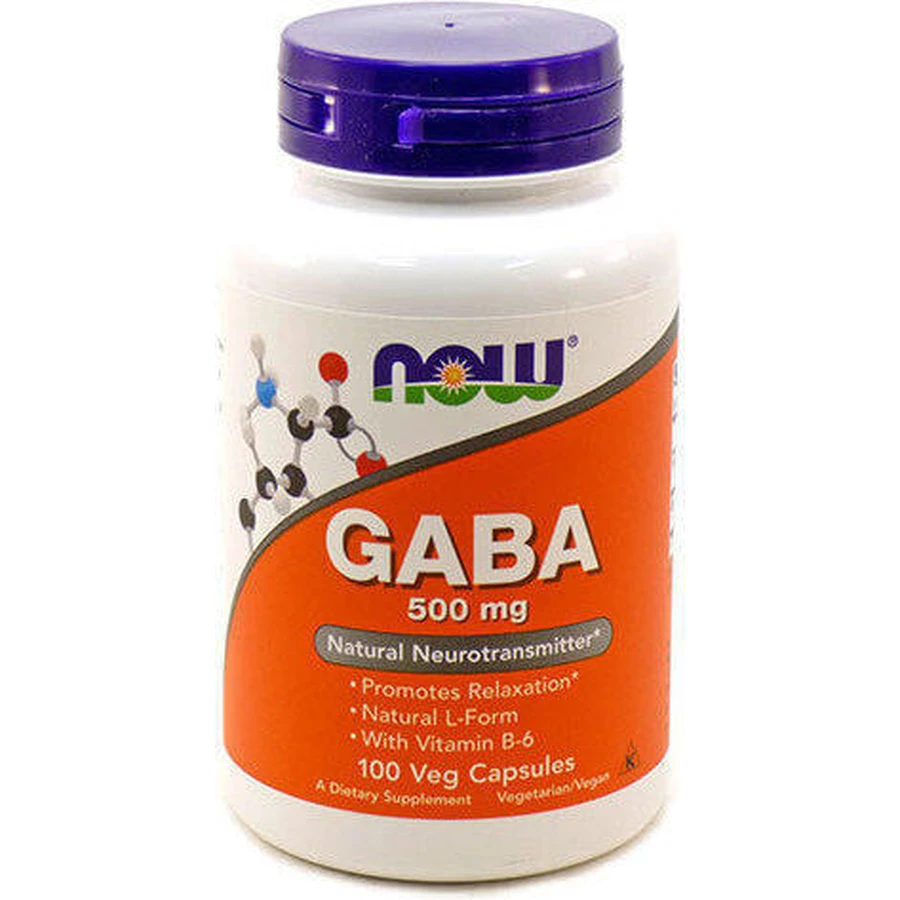 Now Foods Gaba 500mg 100 Capsules Unflavoured