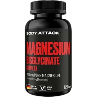 Body Attack Bisglicinato de Magnesio 120 cápsulas vegetales