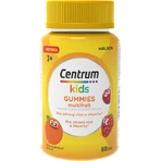 Centrum Kids Gummies Multivitaminas para apoyar el desarrollo saludable del niño para fortalecer el sistema inmunológico Multifruit 60 caramelos de goma