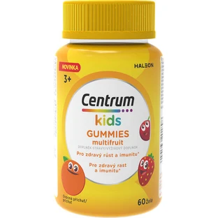 Centrum Kids Gummies Multivitaminas para apoyar el desarrollo saludable del niño para fortalecer el sistema inmunológico Multifruit 60 caramelos de goma