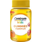 Centrum Kids Gummies Multivitaminas para apoyar el desarrollo saludable del niño para fortalecer el sistema inmunológico Multifruit 60 caramelos de goma