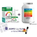Losebig supplément minceur spray menthe poivrée 30ml & Losebig 500mg supplément alimentaire spécial 90 gélules de vinaigre de pomme