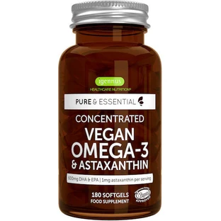 iGennus Vegan Omega-3 & Astaxanthin Fish Oil 180 caps