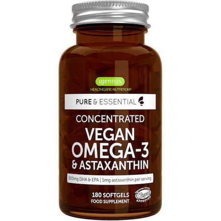 iGennus Vegan Omega-3 & Astaxanthin Fish Oil 180 caps