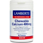 Lamberts Chewable Calcium 400mg 60 Comprimés à Croquer Arôme Citron