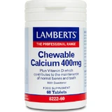 Lamberts Chewable Calcium 400mg 60 Chewable Tablets Lemon Flavor