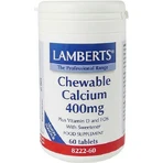 Lamberts Chewable Calcium 400mg 60 Comprimés à Croquer Arôme Citron