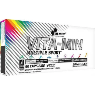 Olimp Sport Nutrition Vita Min Multivitamine pour l'énergie, le soutien immunitaire et l'action antioxydante 60 capsules