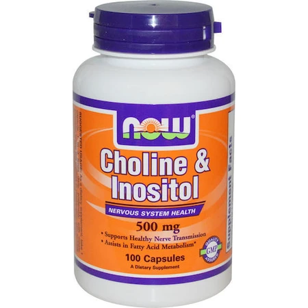 Now Foods Choline & Inositol 500mg Anxiety Supplement 100 caps
