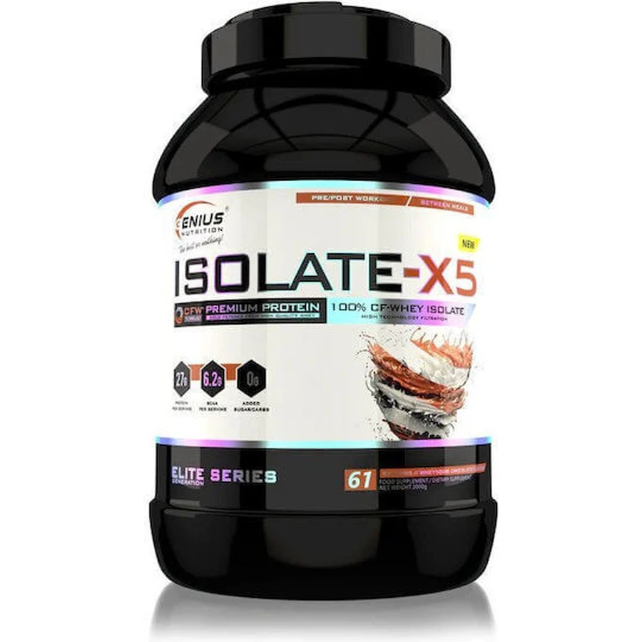 Genius Nutrition Isolaat X5 met chocoladesmaak 2kg