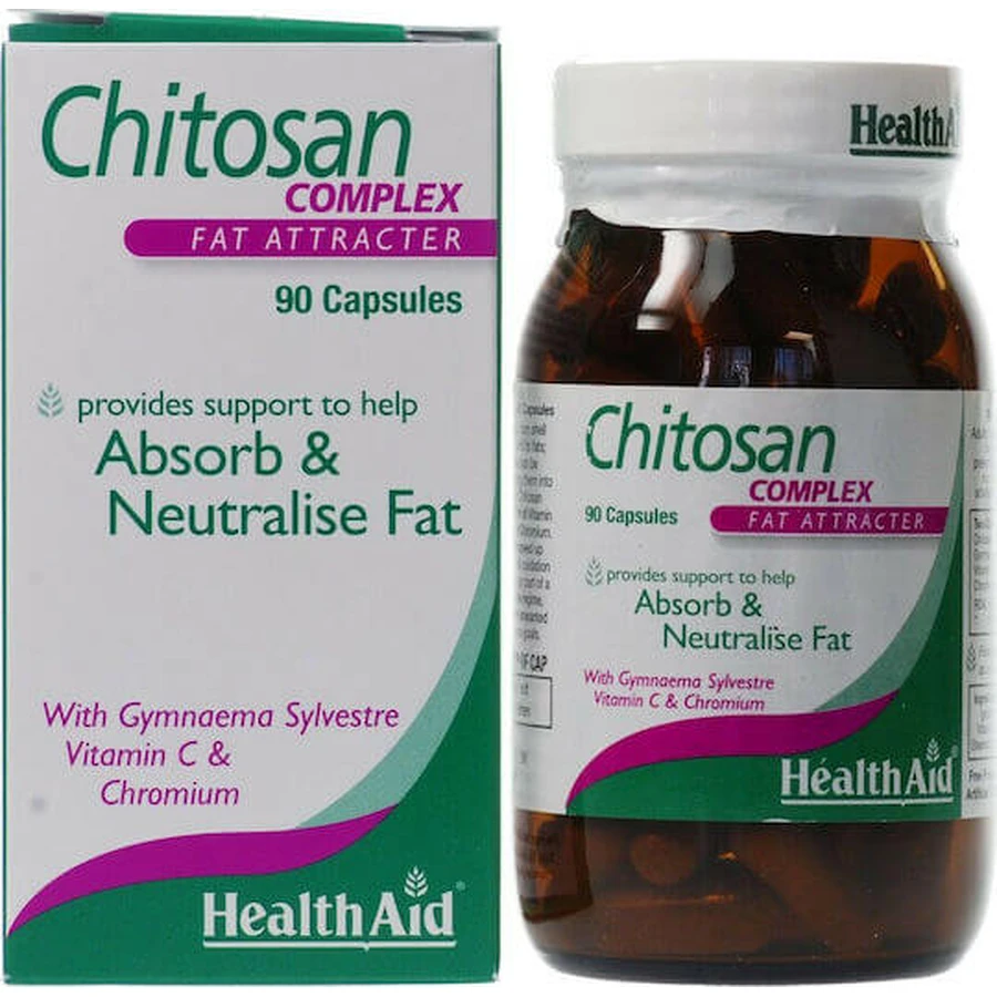 Health Aid Chitosan Supplement voor Gewichtsverlies 90 capsules