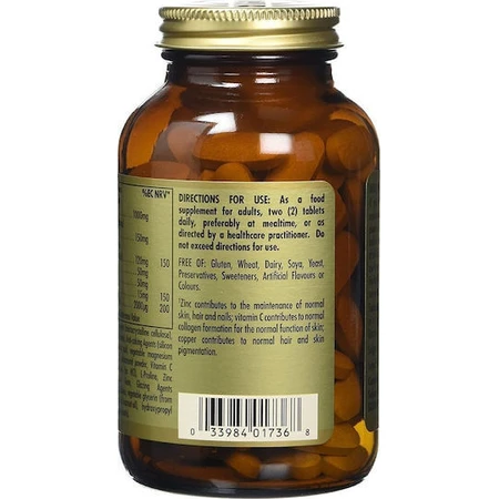 Solgar Piel, Uñas y Cabello Fórmula Complemento Alimenticio Especial 120 comp.
