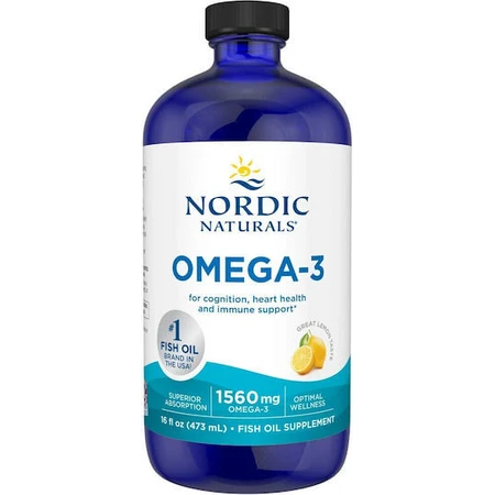 Nordic Naturals Omega-3 Fish Oil 1560mg 473ml Lemon