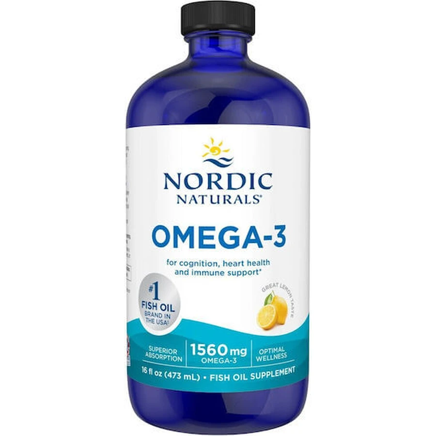 Nordic Naturals Omega-3 Fish Oil 1560mg 473ml Lemon