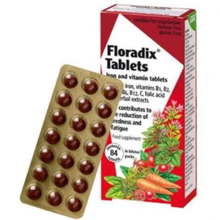 Power Health Floradix Multivitamin for Energy, Immune Support & Hair 7mg 84 Tablets
