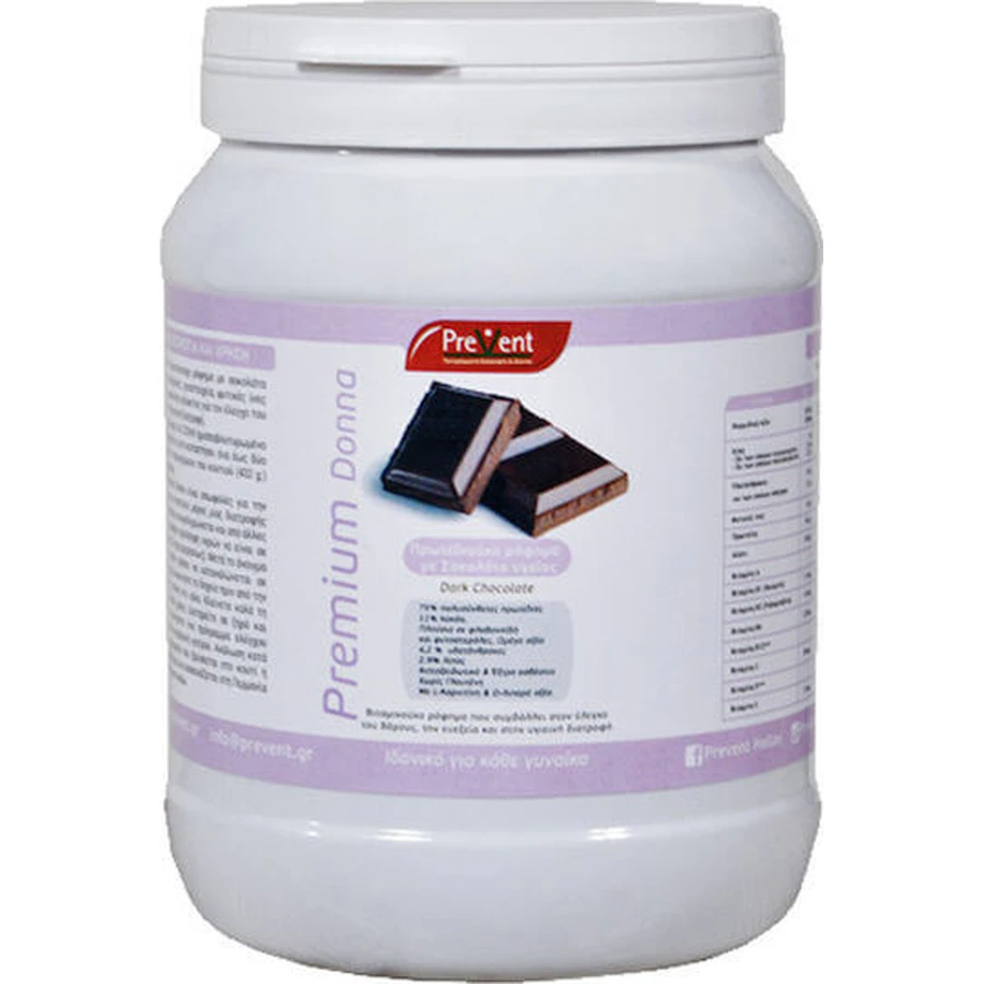 PreVent Premium Donna Supplement voor Gewichtsverlies 432gr Donkere Chocolade