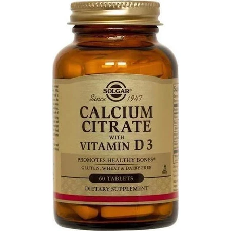 Solgar Calcium Citrate with Vitamin D3 60 tablets