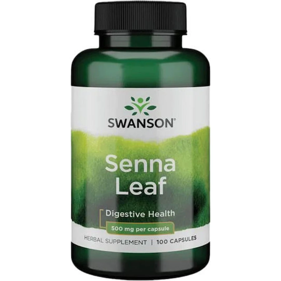 Swanson Senna Hoja 500mg 100 cáps.