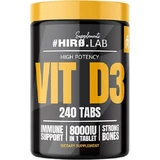 Hiro.Lab Vitamine D3 voor versterking immuunsysteem & ei-gezondheid 8000iu 240 tabletten