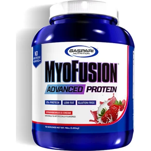 Gaspari Myofusion Advanced Protein Sin Gluten con Sabor Crema de Fresa 1.814kg
