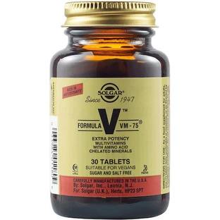 Solgar Formula VM-75 Multivitamin for Energy 30 Comprimés