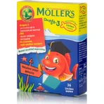 Moller's Omega 3 Visolie Geschikt voor kinderen 36 geleisnoepjes Aardbei