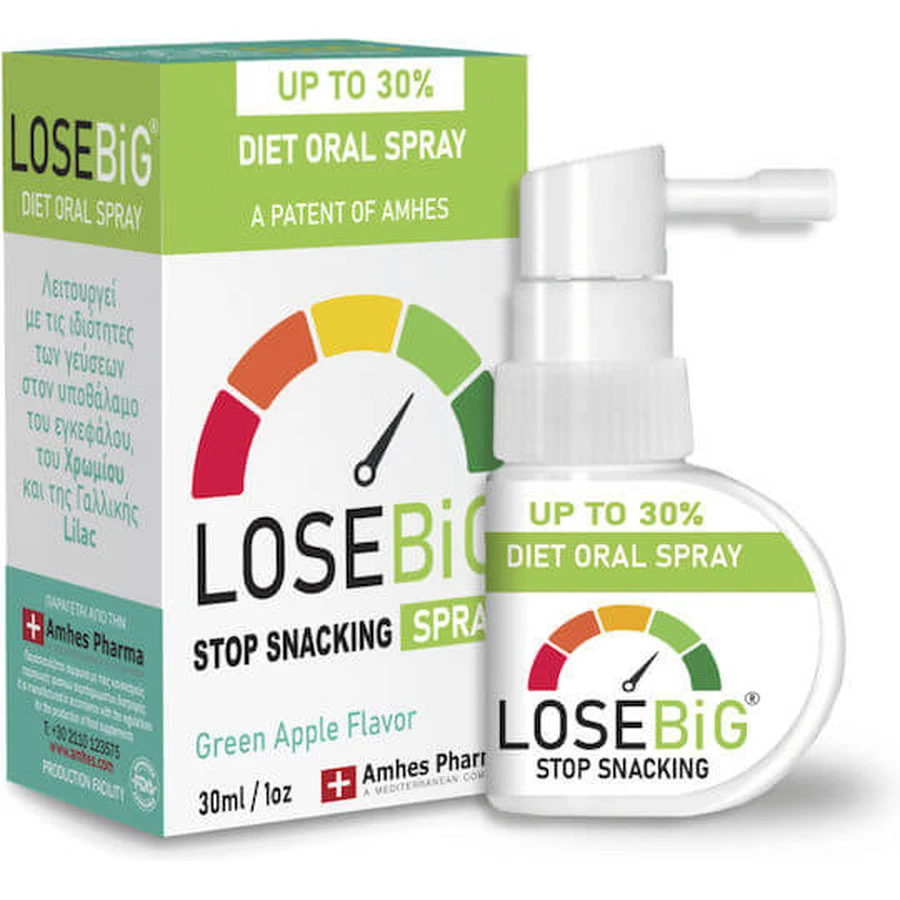 Amhes Losebig Slimming Supplement Spray 30ml Green Apple