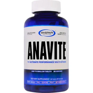 Gaspari Nutrition Anavite Multivitamină pentru Energie & Întărirea Sistemului Imunitar 180 Tablete