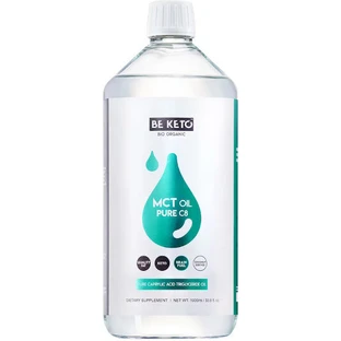 BeKeto MCT-Öl Pure C8 Abnehmen Ergänzung 1000ml Rein
