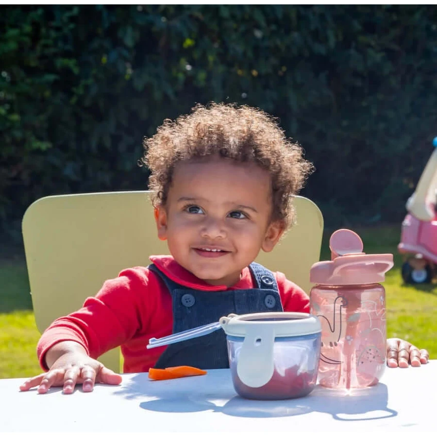 Tasse anti-gaspillage avec paille 350ml fraise Earthsmart Vital Baby