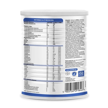 Mamilac Premium 3, milk-based powdered product, after 1 year, 400 g