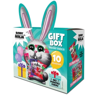 Bunny Ninja Gift Box set, fruit candy, 108 g