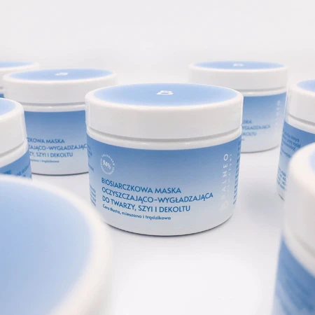 Balneokosmetics, biosulfide reinigend en gladmakend masker voor gezicht, hals en decolleté, 150 ml