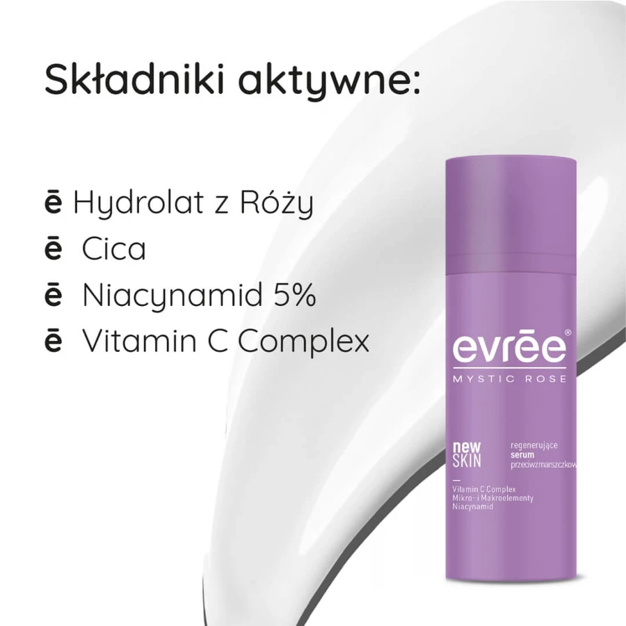 Evree Mystic Rose New Skin, regenerierendes Anti-Falten-Serum, 30 ml