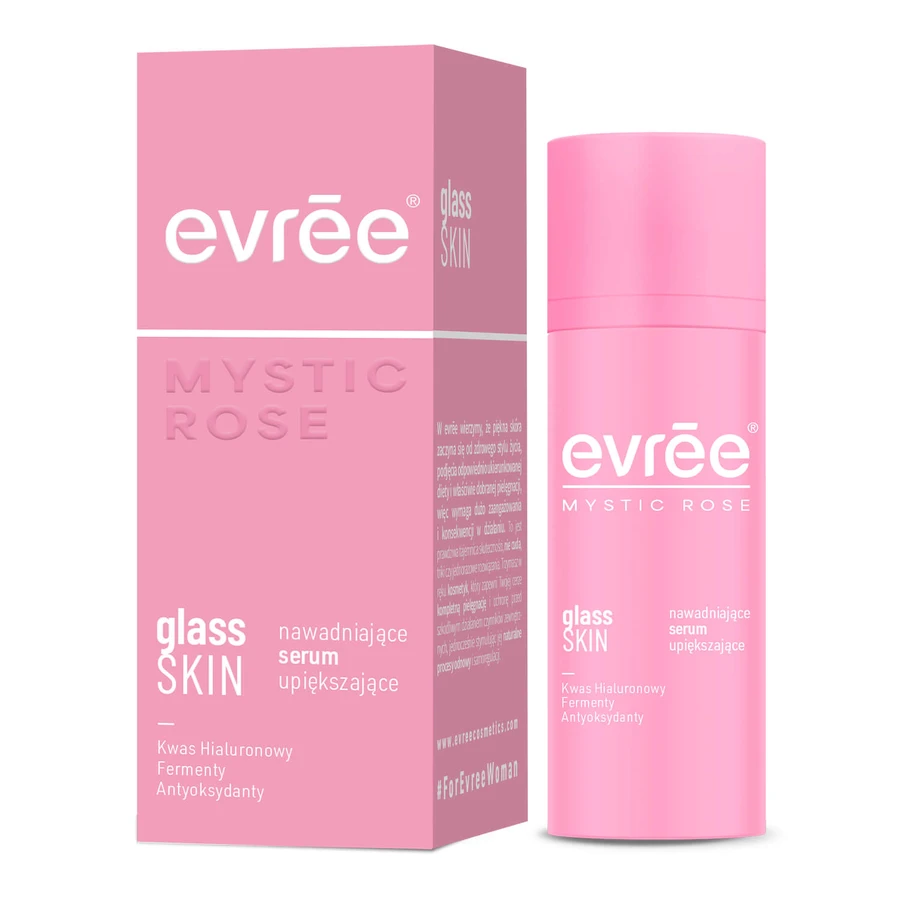 Evree Mystic Rose Glass Skin, hydrating beauty serum, 30 ml