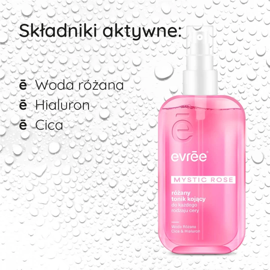 Evree Rosa Mística, tónico calmante de rosas, 200 ml