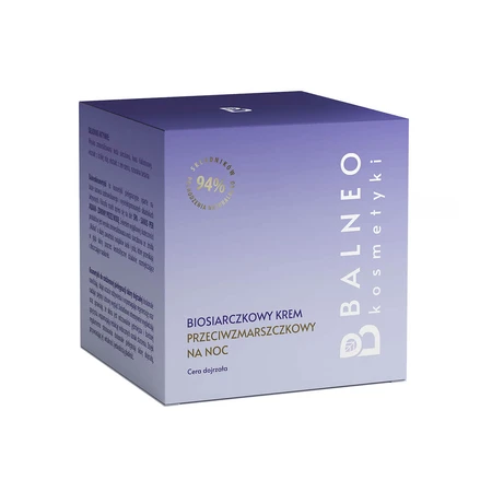 Balneocosmetics, biosulfide anti-wrinkle night cream, 50 ml