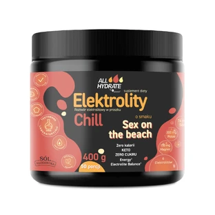 ALLHydrate Chill electrolitos, sabor sexo en la playa, 400 g
