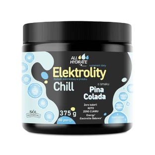 ALLHydrate Chill electrolitos, sabor piña colada, 375 g