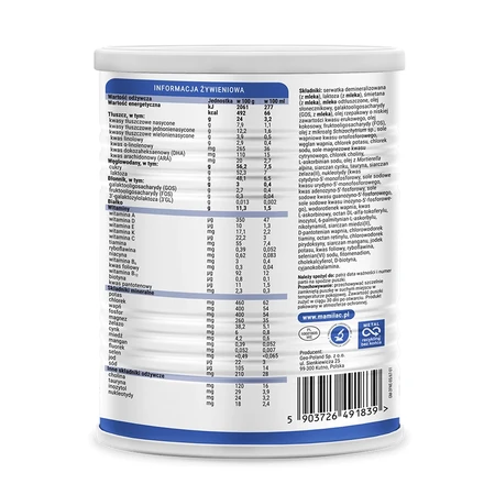 Mamilac Premium 2, lait de suite, plus de 6 mois, 400 g