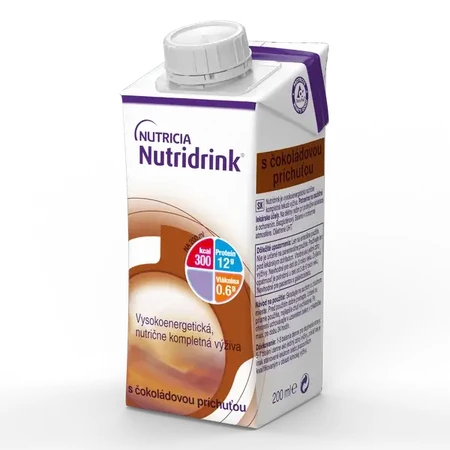 Nutridrink met chocoladesmaak 4x200 ml, een drank voor medisch gebruik
