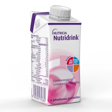 Nutridrink aardbei 4x200 ml, drank voor medisch gebruik