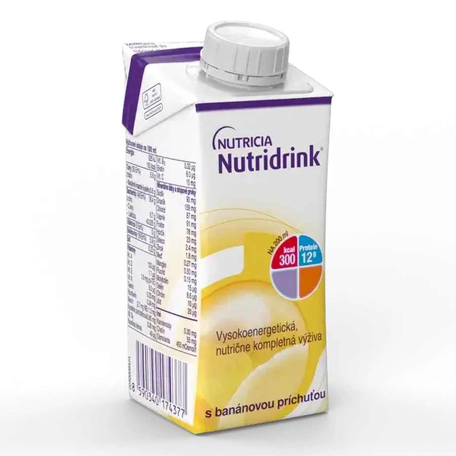 Nutridrink sabor plátano 4x200 ml, bebida para uso médico