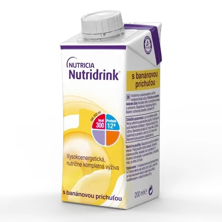 Nutridrink sabor plátano 4x200 ml, bebida para uso médico