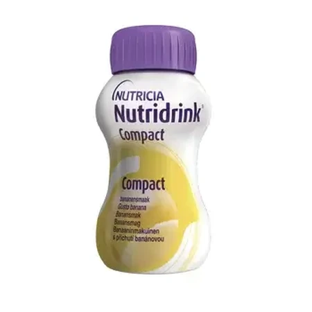Nutridrink Compact au goût de banane 4x125 ml, boisson à usage médical